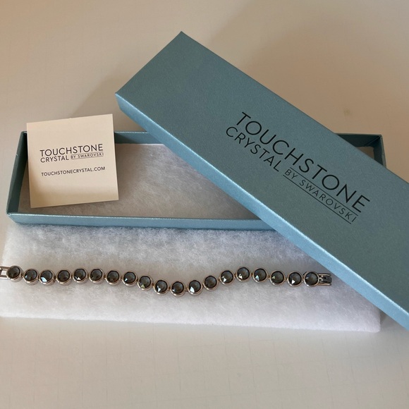Touchstone Crystal by Swarovski - Dark Grey Ice Bracelet - Excellent Condition - Picture 2 of 11